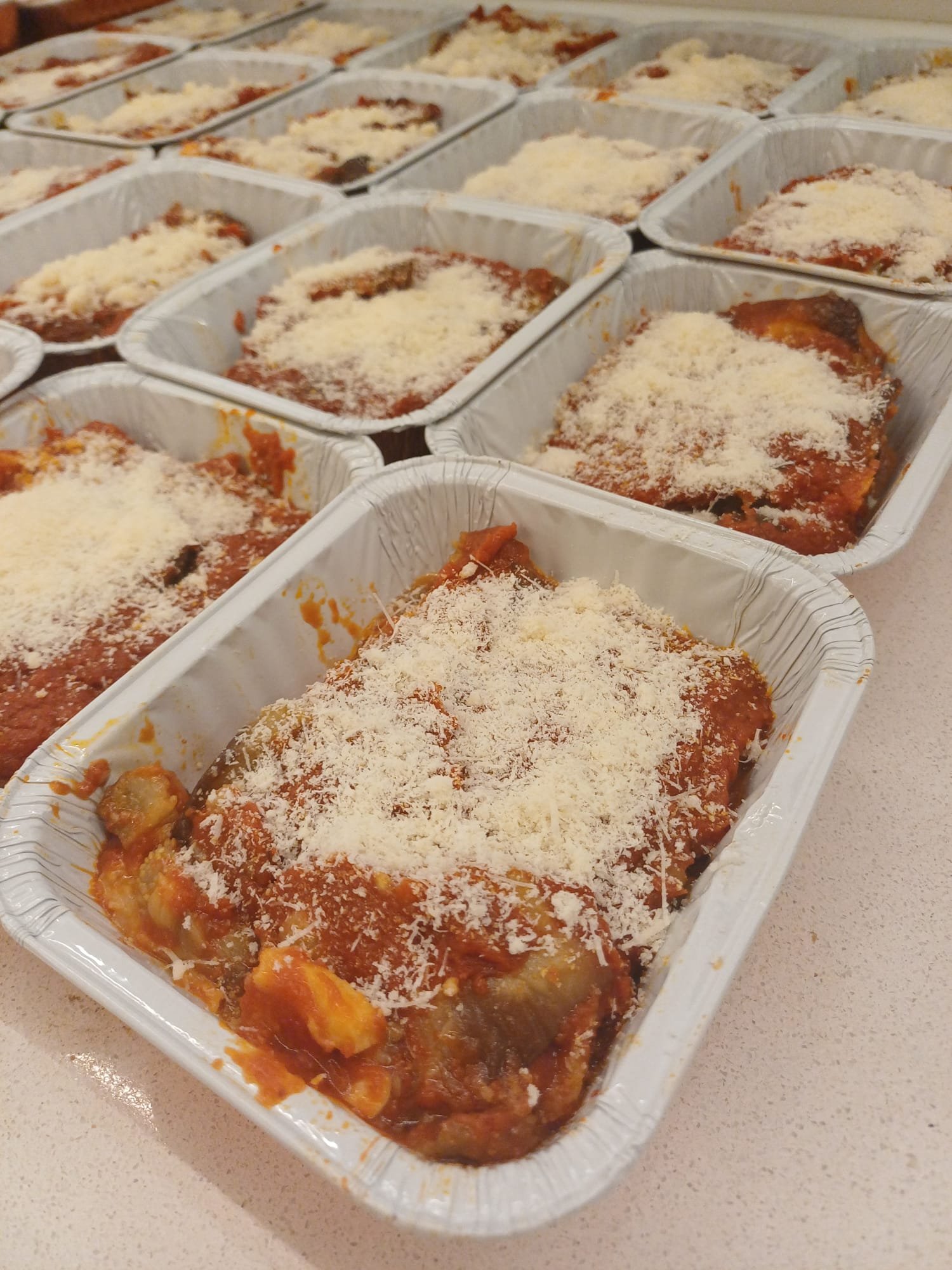 Parmigiana artigianale fatta nel nostro laboratorio